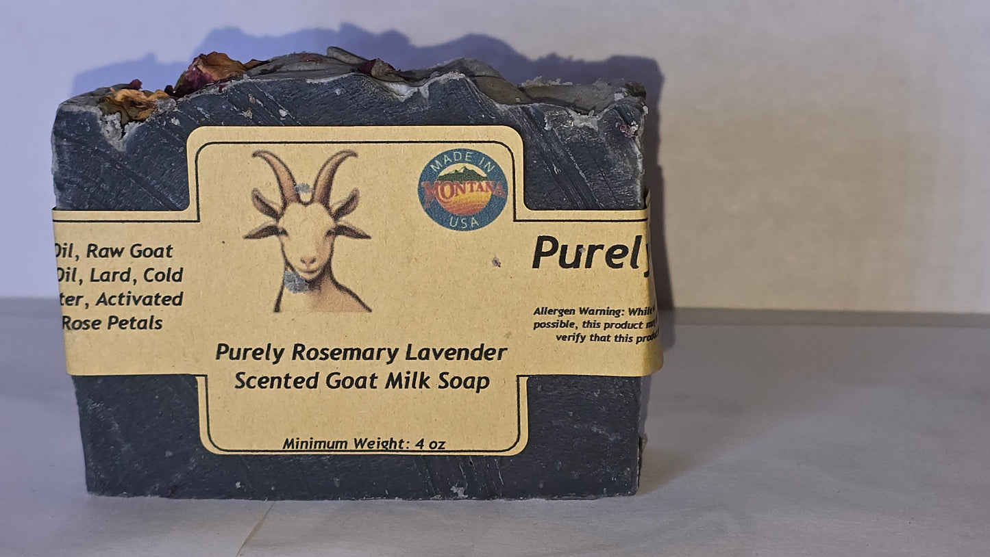 Purely Rosemary Lavender Scented Goat Milk Soap