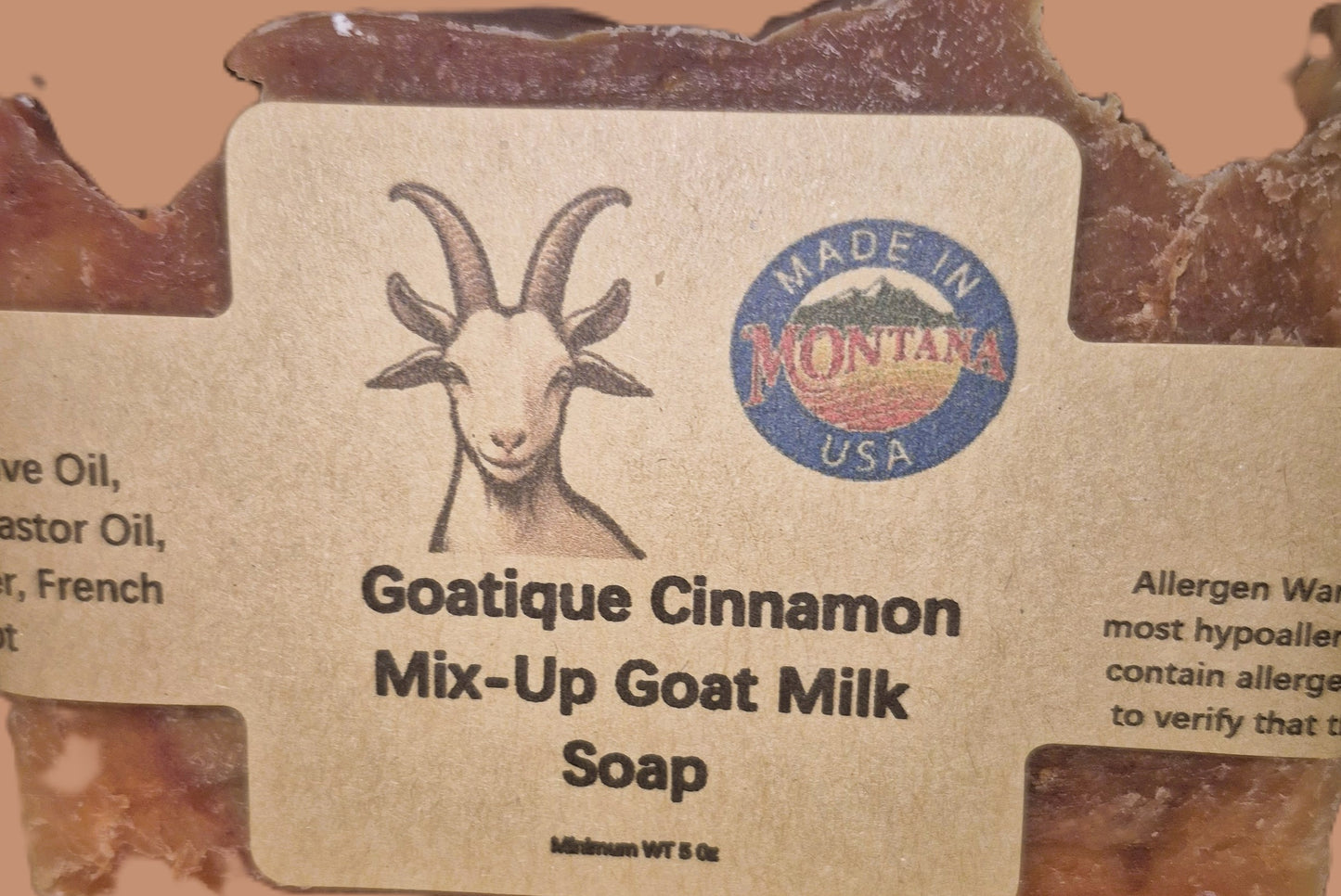Goatique Cinnamon Mix- Up Goat Milk Soap