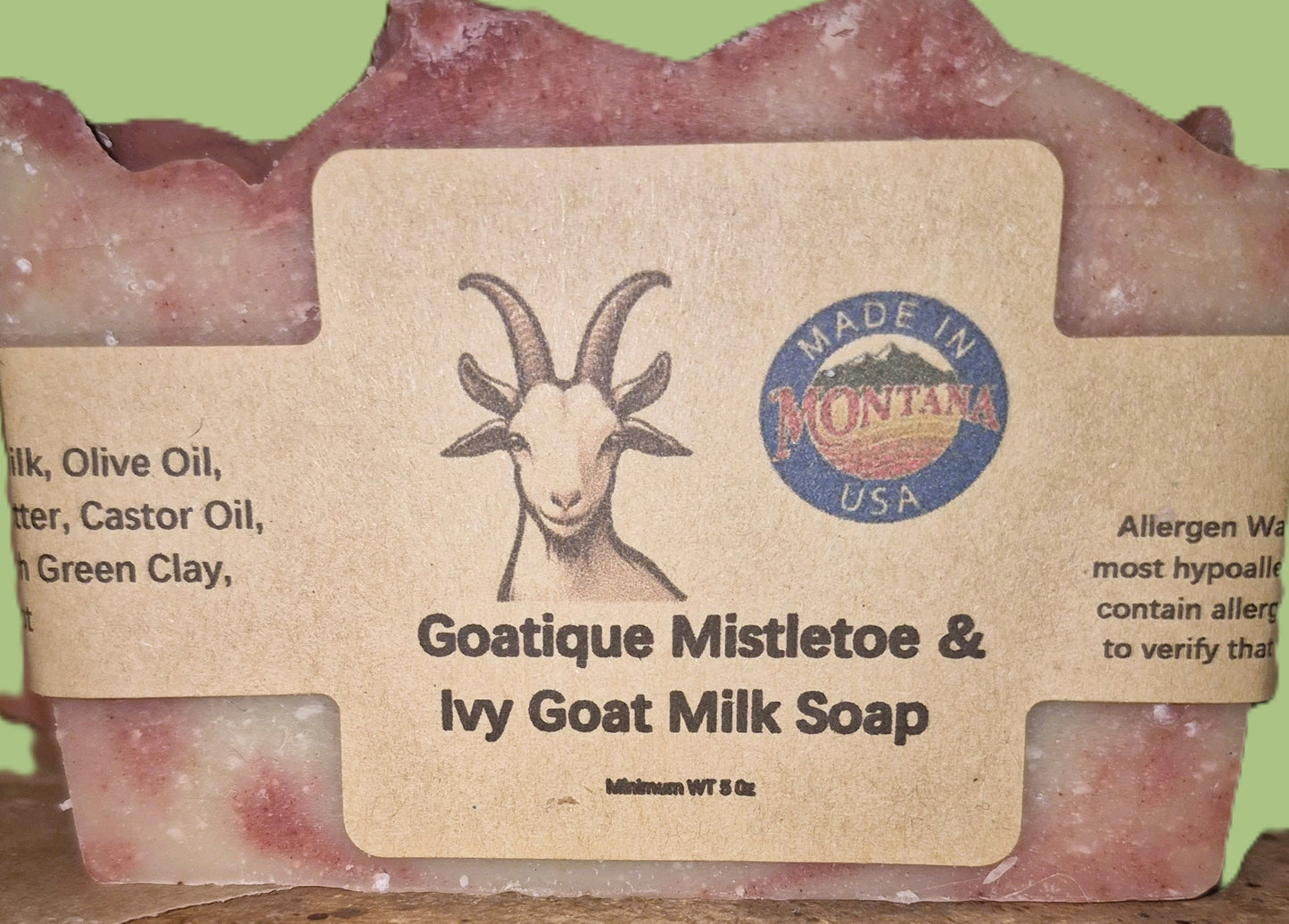 Goatique Mistletoe & Ivy Goat Milk Soap