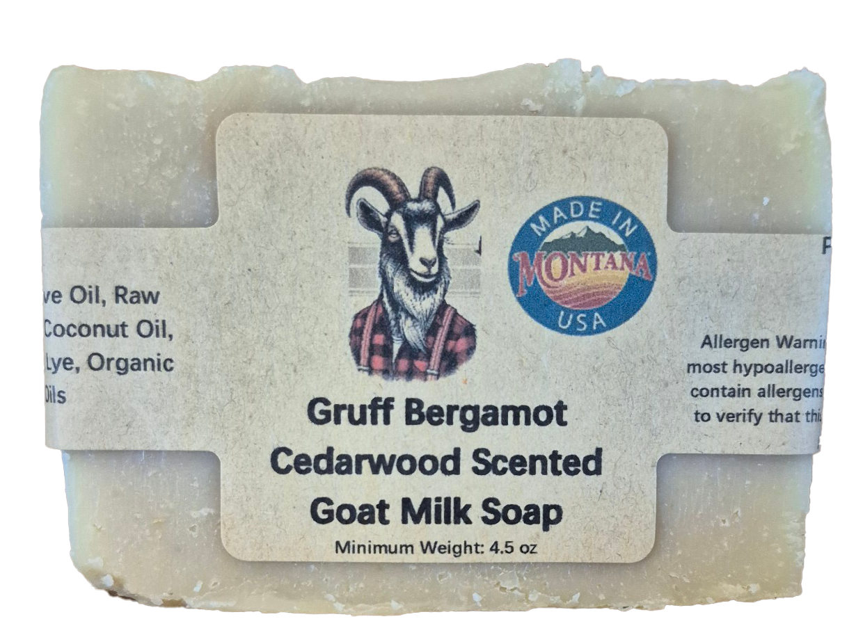 Gruff Bergamot and Cedarwood Scented Soap