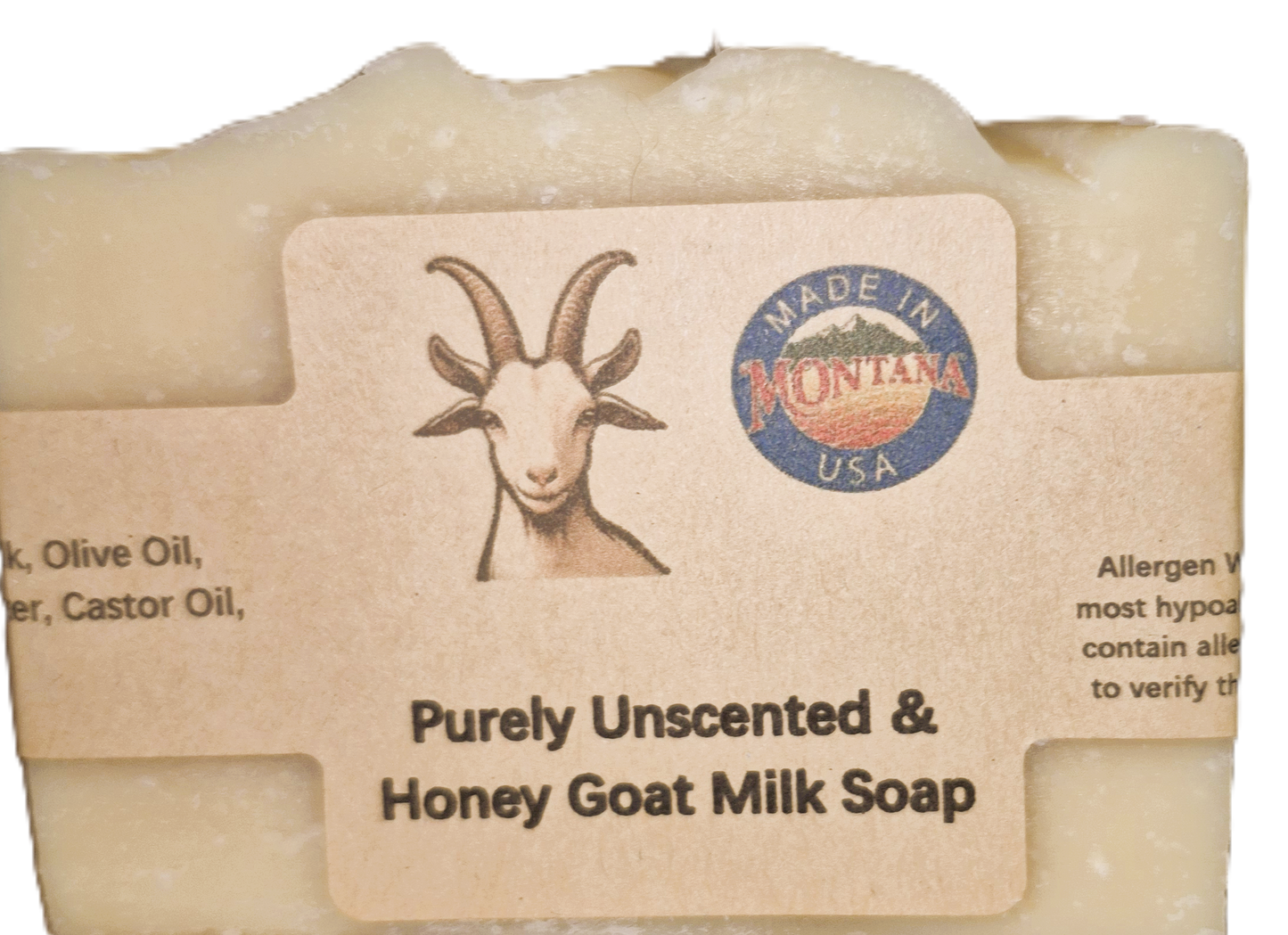 Purely Unscented & Honey Goat Milk Soap