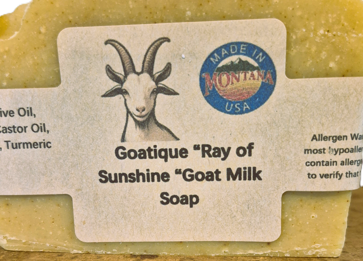 Goatique "Ray of Sunshine" Goat Milk Soap