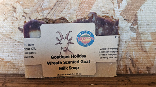 Goatique Holiday Wreath Scented Goat Milk Soap