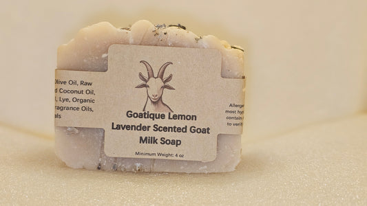 Goatique Lemon Lavender Scented Goat Milk Soap