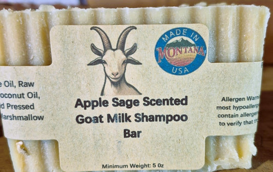 Goatique Apple Sage Scented Shampoo Bar
