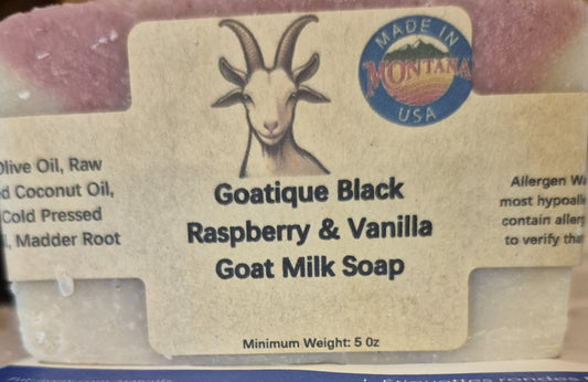 Goatique Black Raspberry & Vanilla Goat Milk Soap