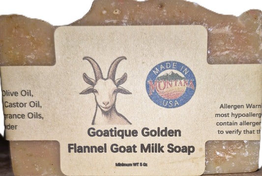 Goatique Golden Flannel Goat Milk Soap