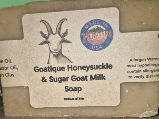 Goatique Honeysuckle & Sugar Goat Milk Soap