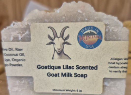 Goatique Lilac Scented Goat Milk Soap