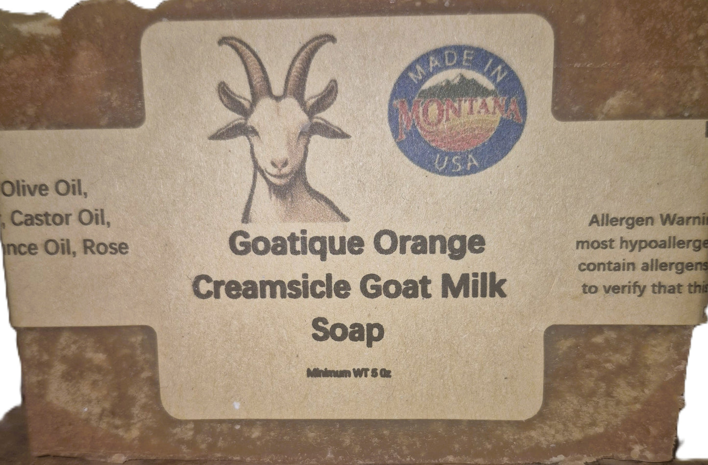 Goatique Orange Creamsicle Goat Milk Soap