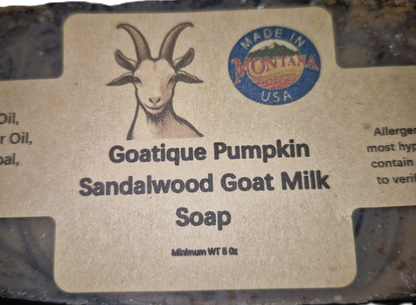 Goatique Pumpkin Sandalwood Goat Milk Soap