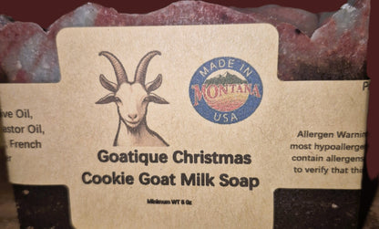 Goatique Christmas Cookie Goat Milk Soap