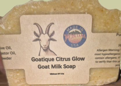 Goatique Citrus Glow Goat Milk Soap