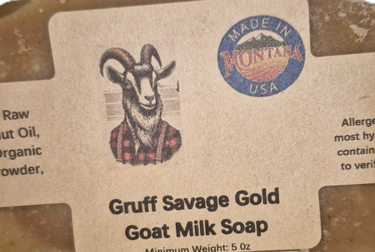 Gruff Savage Gold Goat Milk Soap