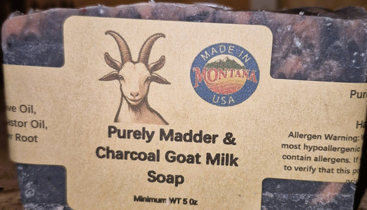 Purely Madder & Charcoal Goat Milk Soap