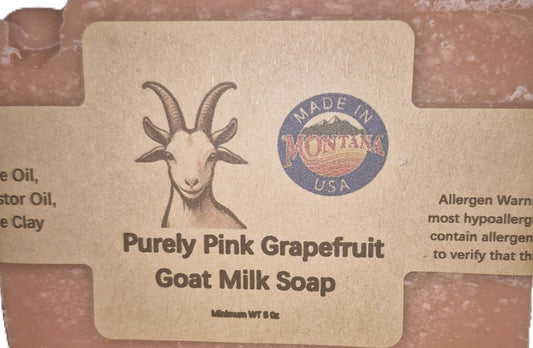 Purely Pink Grapefruit Goat Milk Soap
