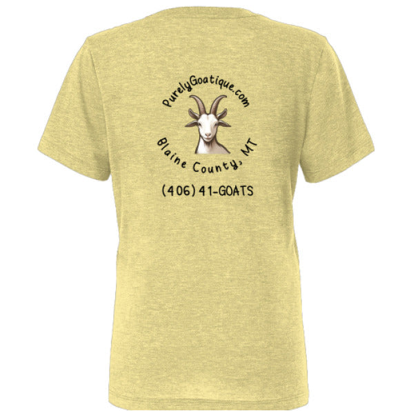 Pale Yellow Triblend - BACK