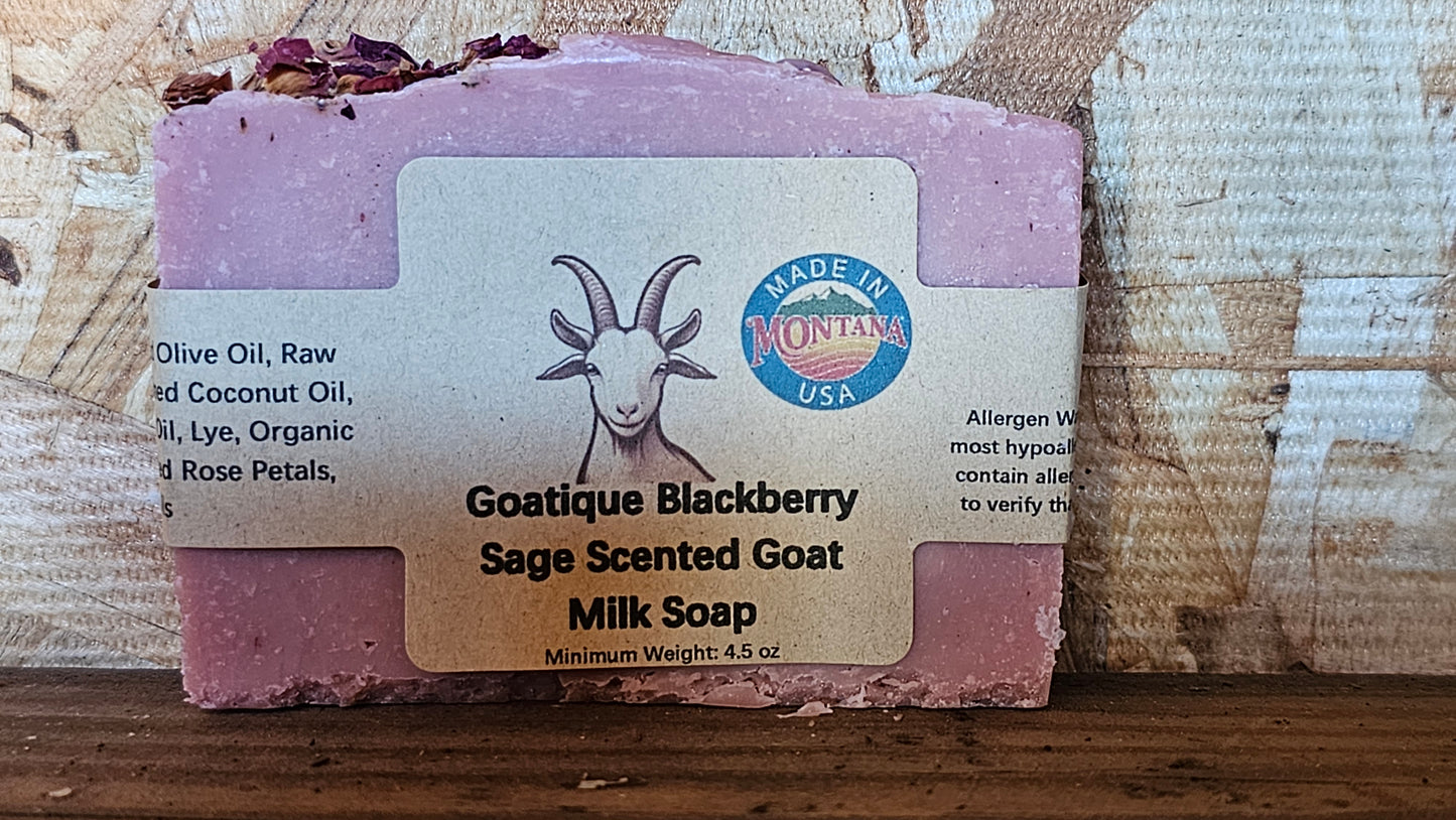 Goatique Blackberry Sage Scented Goat Milk Soap