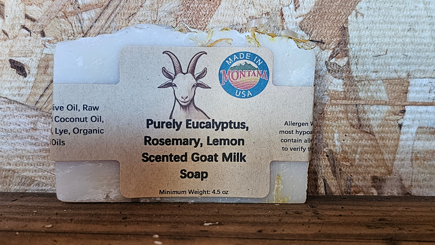 Purely Eucalyptus, Rosemary, and Lemon Scented Soap